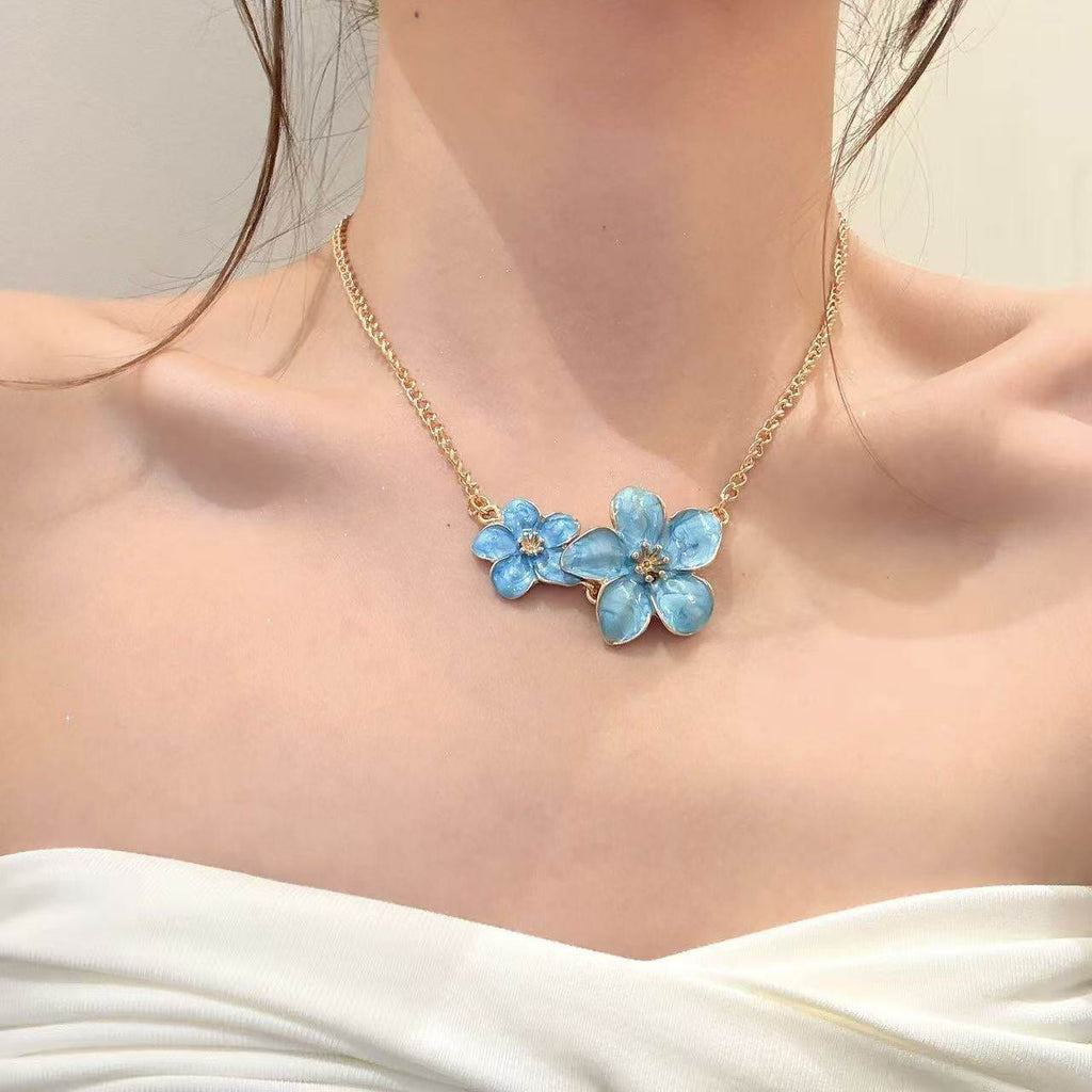Enamel Flower Necklace