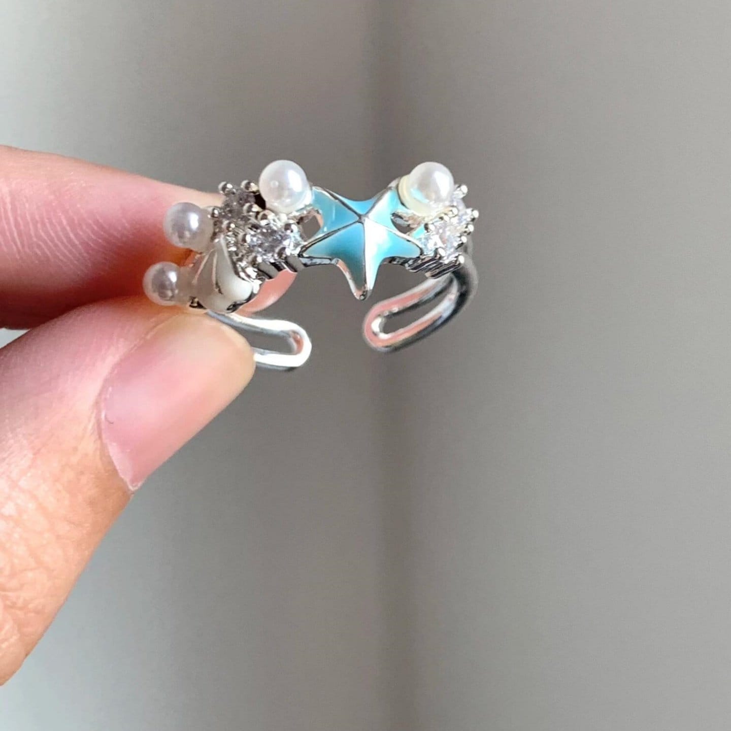 Ocean Necklace Ring and Bracelet Set