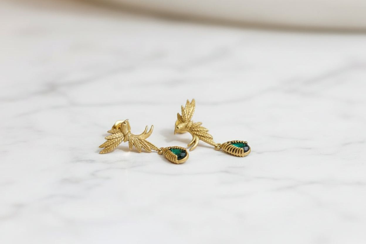 Ascension Phoenix Textured Gold Crystal Set