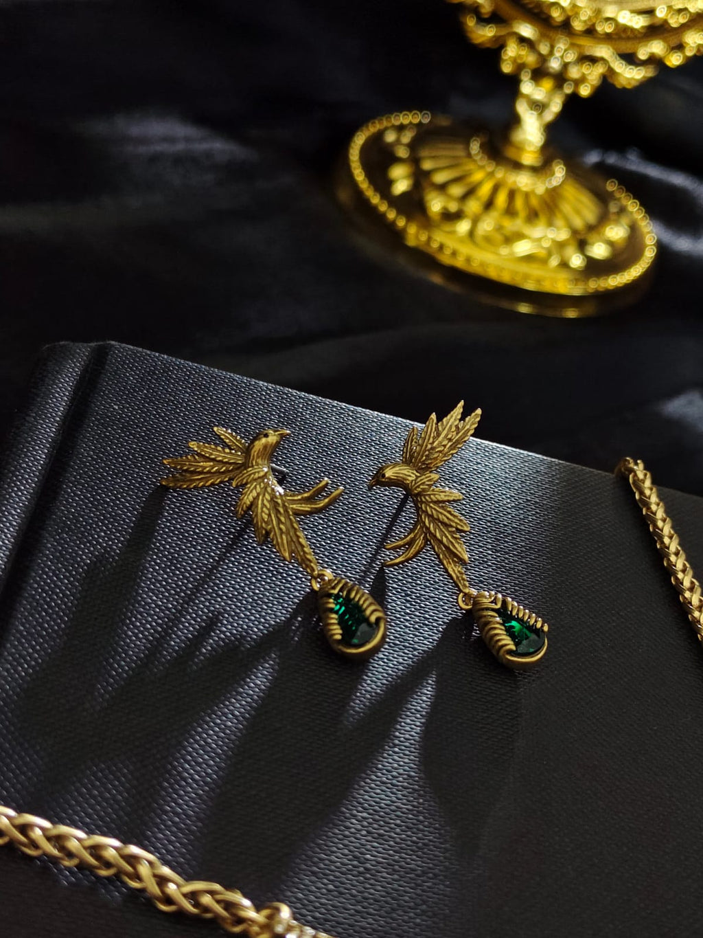 Ascension Phoenix Textured Gold Crystal Set