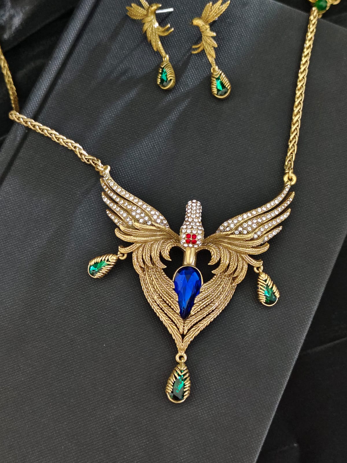 Ascension Phoenix Textured Gold Crystal Set