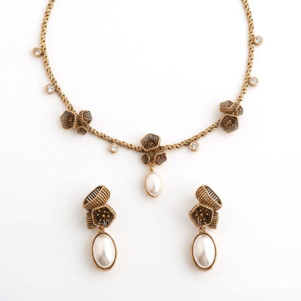 Baroque Pearl Drop Parure