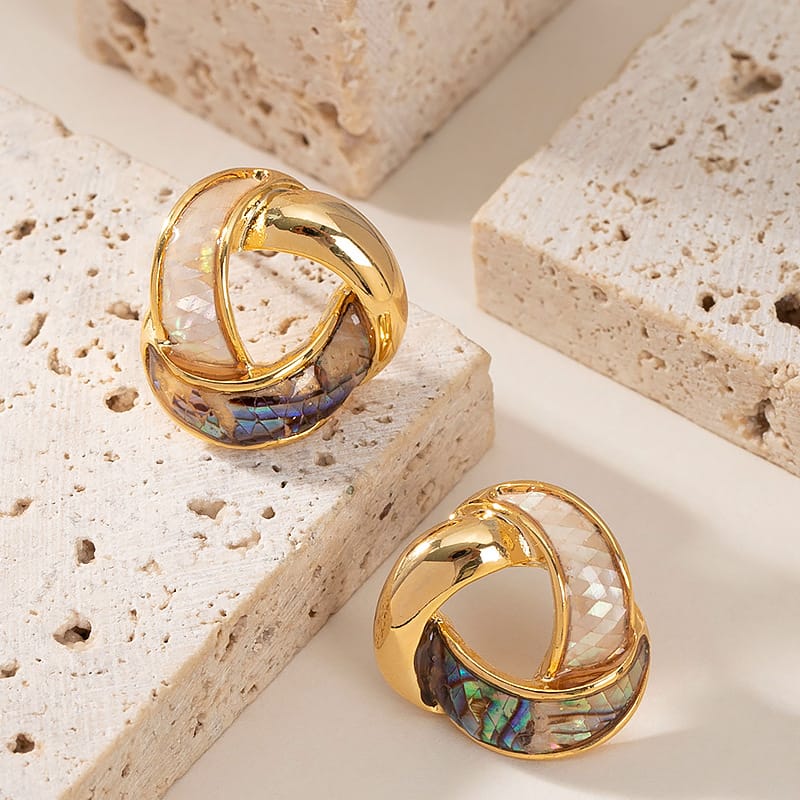 Abalone Shell Stud Earrings
