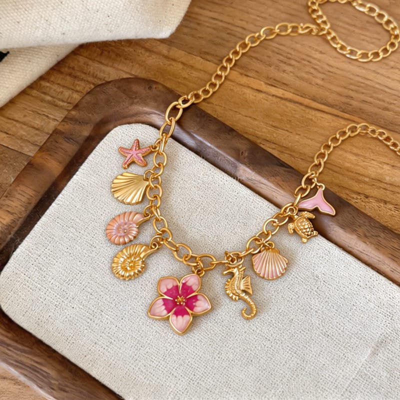 The Ocean's Waltz Charm Necklace