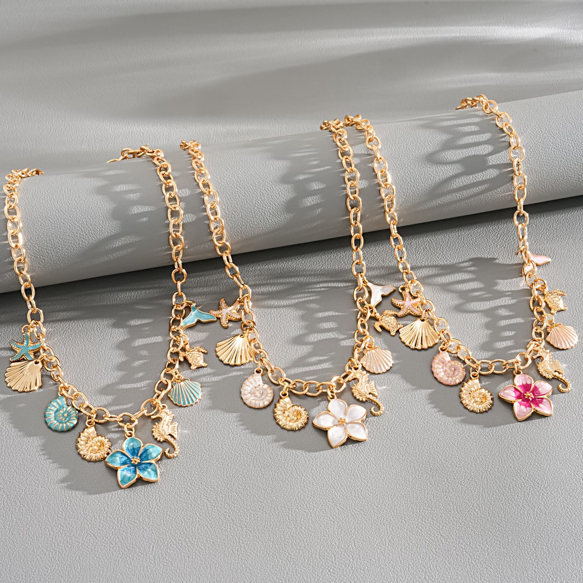 The Ocean's Waltz Charm Necklace