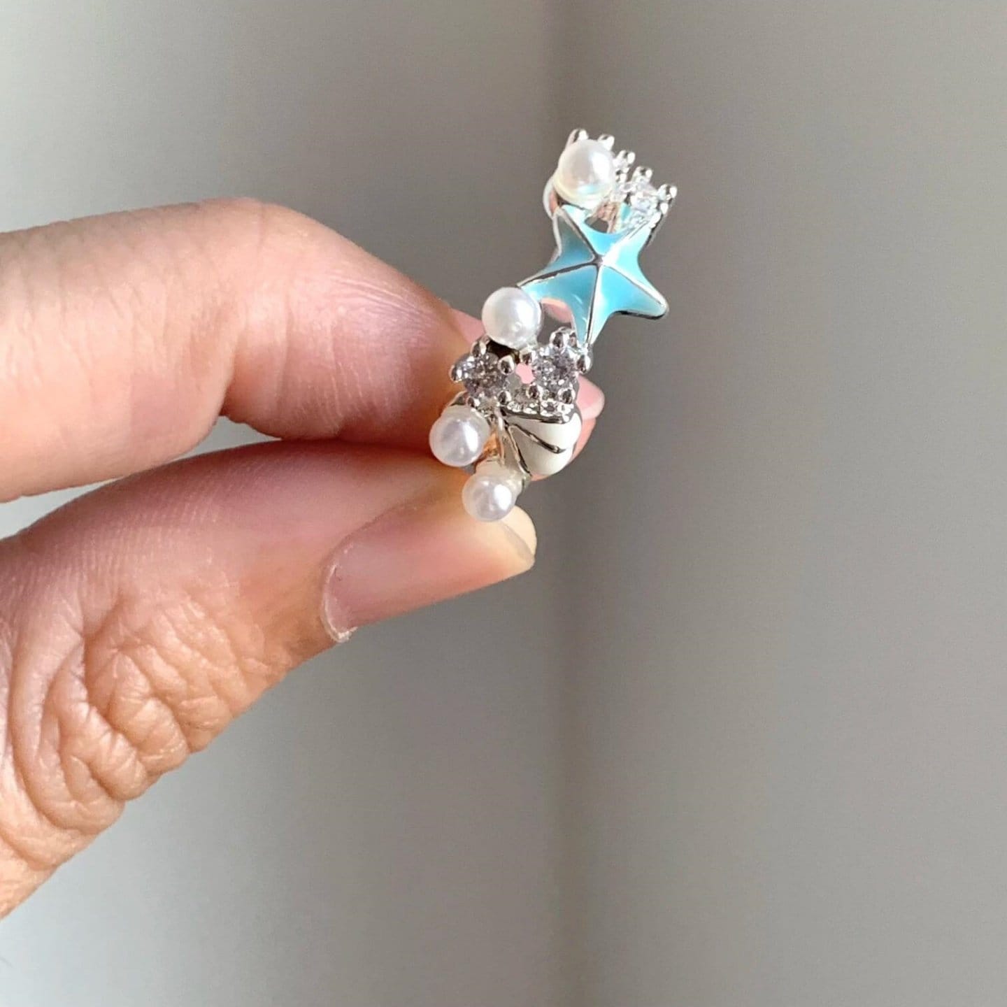 Ocean Necklace Ring and Bracelet Set